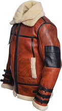 Load image into Gallery viewer, Men’s Aviator Bomber Leather Jacket