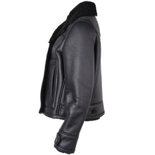 Load image into Gallery viewer, Aviator Leather Jacket For Ladies