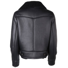 Load image into Gallery viewer, Aviator Leather Jacket For Ladies