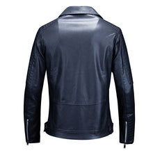 Load image into Gallery viewer, Mens Winter Leather Jackets Coats Fashion Windbreaker Male Slim Fit Biker Motorcycle Leather Jacket