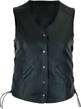 Load image into Gallery viewer, Women's Biker Leather Vest