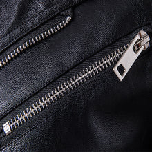 Load image into Gallery viewer, Spring Zipper Punk Jacket Motorcycle Genuine Leather Jacket Men