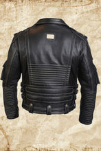Load image into Gallery viewer, Harley-Davidson LEATHER MOTORCYCLE JACKET BLACK