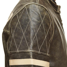 Load image into Gallery viewer, Royal Enfield Biker Jacket Genuine Leather For Men's Cafe Racer Drifter Jacket
