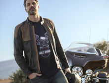 Load image into Gallery viewer, Harley-Davidson® Men's Leather Jacket Trostel Triple Vent System
