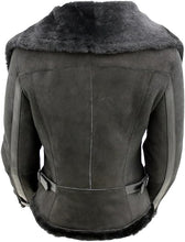 Load image into Gallery viewer, Women's Aviator Leather Jacket
