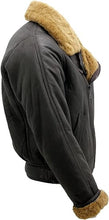 Load image into Gallery viewer, Mens Bomber Aviator Leather Jacket
