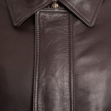 Load image into Gallery viewer, Classic Genuine Brown Leather Jacket For Men's
