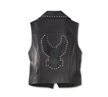 Load image into Gallery viewer, Women's Classic Eagle Studded Leather Vest
