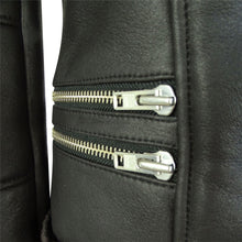 Load image into Gallery viewer, Aviator Leather Jacket For Women
