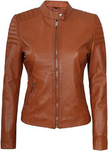Load image into Gallery viewer, Stylish Real Lambskin Leather Jackets for Women

