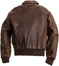 Load image into Gallery viewer, Distressed Brown Leather Jacket Men
