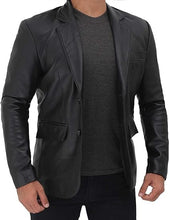 Load image into Gallery viewer, Premium Men's Leather Blazer Coat Jackets
