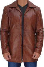 Load image into Gallery viewer, Natural Distressed Leather Jackets for Men
