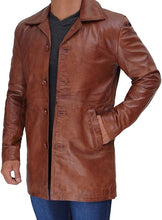 Load image into Gallery viewer, Natural Distressed Leather Jackets for Men
