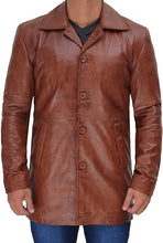 Load image into Gallery viewer, Natural Distressed Leather Jackets for Men

