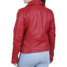 Load image into Gallery viewer, Plus Size Clothing Motorcycle Real Sheep leather jacket For Women
