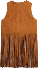 Load image into Gallery viewer, Women's Fringe Suede Leather Vest
