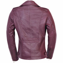 Load image into Gallery viewer, Women's Real Genuine Leather Jacket Slim Fit Zip Up Biker Flight Coat Cafe Racer
