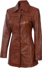Load image into Gallery viewer, Quilted Brown Leather Blazer
