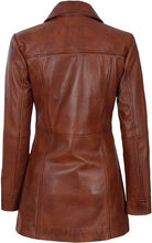 Load image into Gallery viewer, Quilted Brown Leather Blazer
