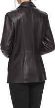 Load image into Gallery viewer, Women Crystal Leather Blazer

