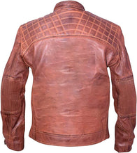 Load image into Gallery viewer, Ride Leather Jacket For Men Vintage Biker Jacket Motorcycle Vintage Jacket
