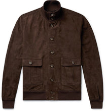 Load image into Gallery viewer, Suede Bomber Jacket
