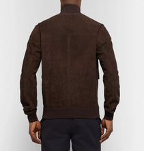 Load image into Gallery viewer, Suede Bomber Jacket
