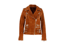 Load image into Gallery viewer, Women Suede Trucker Jacket
