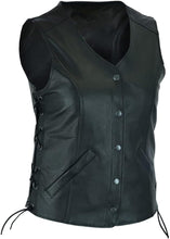Load image into Gallery viewer, Women's Biker Leather Vest
