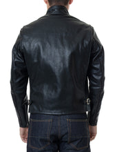 Load image into Gallery viewer, Classic Black Leather Motorcycle Jacket
