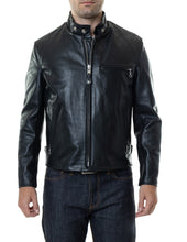 Load image into Gallery viewer, Classic Black Leather Motorcycle Jacket
