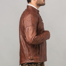 Load image into Gallery viewer, Royal Enfield Spirit Leather Jacket For Men's Tan
