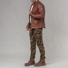 Load image into Gallery viewer, Royal Enfield Spirit Leather Jacket For Men's Tan
