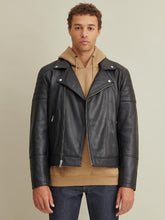 Load image into Gallery viewer, Asymmetrical Leather Jacket
