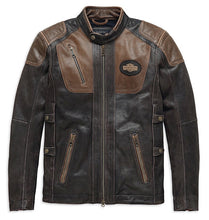 Load image into Gallery viewer, Harley-Davidson® Men's Leather Jacket Trostel Triple Vent System
