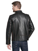 Load image into Gallery viewer, Big &amp; Tall Antique Leather Cycle Jacket
